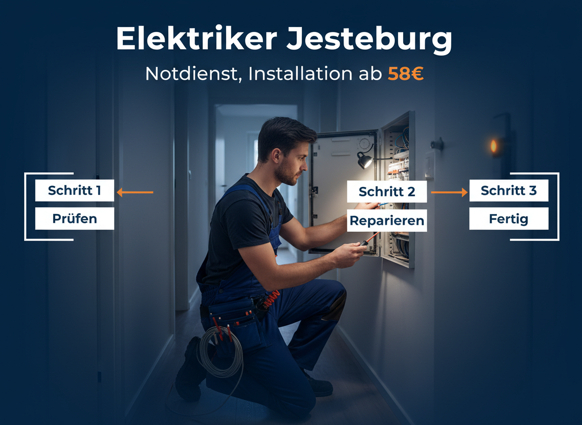 Elektriker Jesteburg überprüft Schaltkasten