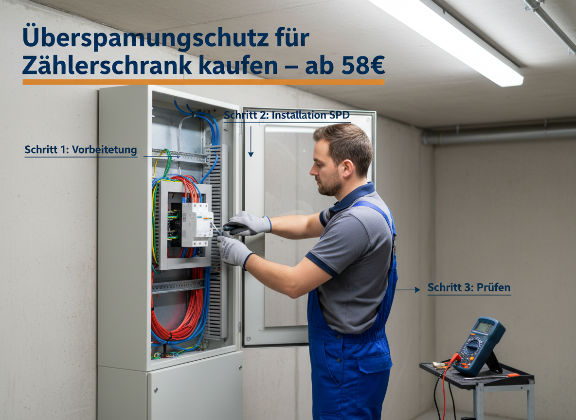 Create a professional semi-realistic visual explanation image for a German local-service article.
SECTION TOPIC (Lösung / Reparatur / Ablauf): 