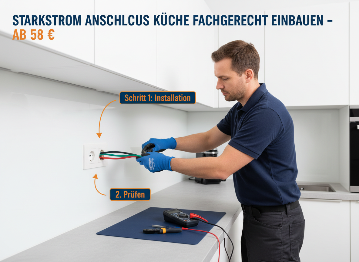 Create a professional semi-realistic visual explanation image for a German local-service article. SECTION TOPIC (Lösung / Reparatur / Ablauf):